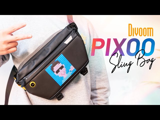 Túi đeo chéo Divoom Pixoo Sling Bag: đẹp, độc, có cả màn hình chơi game