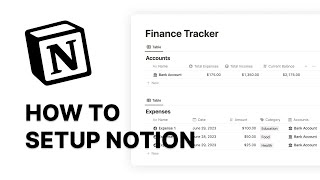 How To Track Your Finances Using Notion Part 1