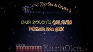 Fikrimin İnce Gülü (Sema - Can Oflaz - Müzeyyen Senar)Türk Sanat Türkçe Piano Karaoke 3Ayrı Ton Si - Re - Mi