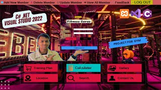 Gym management project in c#.net | vs code | ISMT College | windows application development