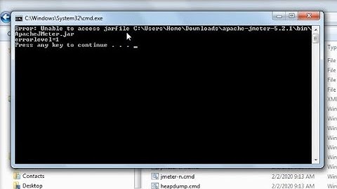 Error: Unable to access jarfile ApacheJMeter.jar solution