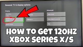 Как получить 120 Гц на Xbox Series X/S