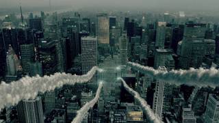 Missiles over New York HD ('smoke trails' after effects test)