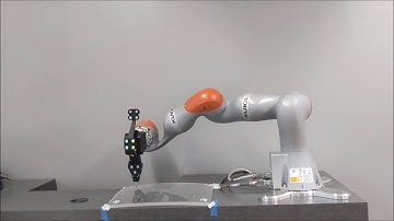 Automated probing inspection of clear materials with Kuka iiwa robot
