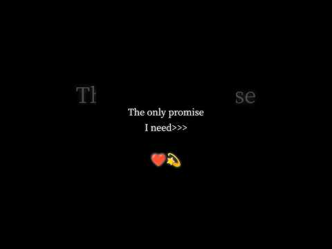 The only promise