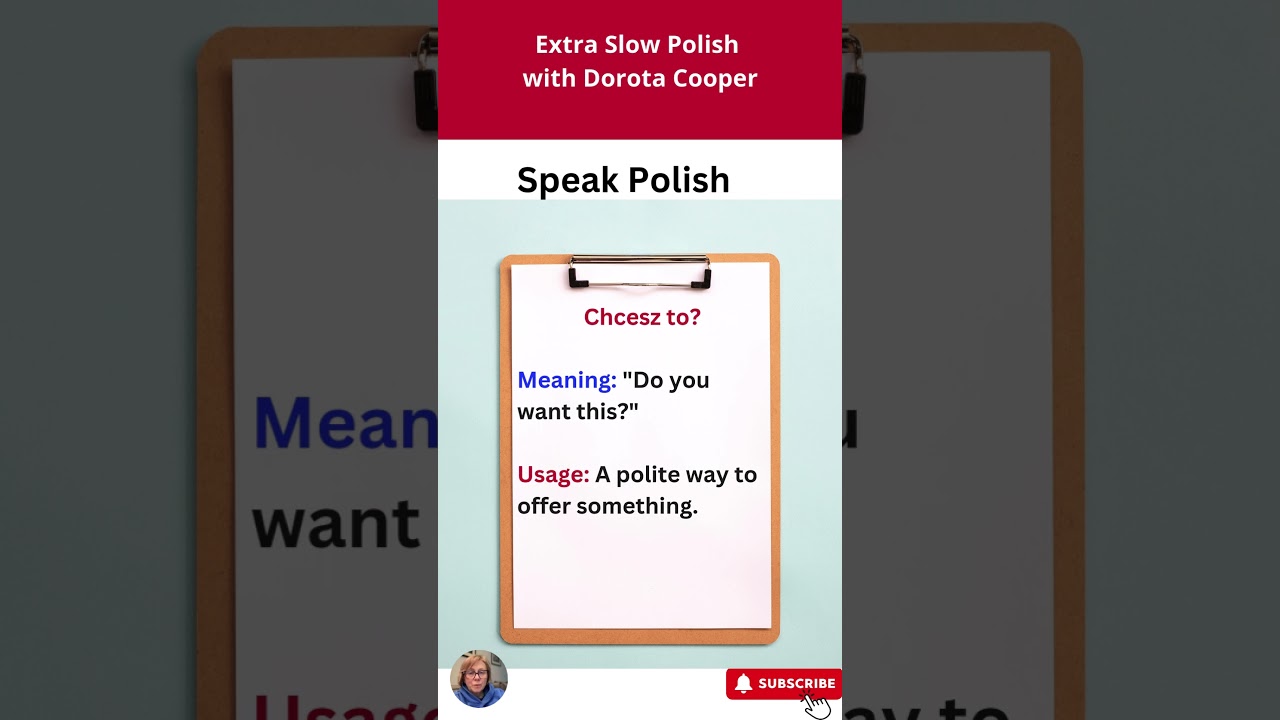 🌟 How to say and use "here you are" in Polish. 🌟