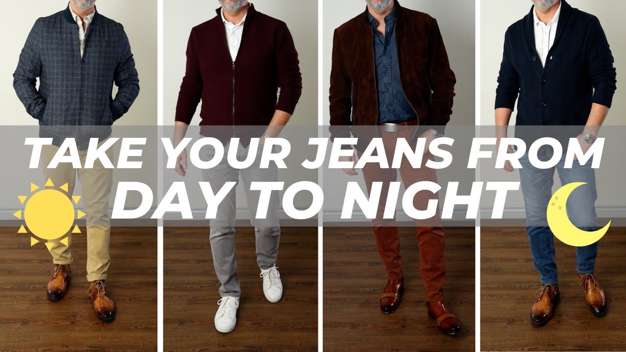 EASY Jeans Outfits For DAY & NIGHT | How To Style Jeans For Men - YouTube