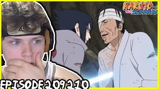 SASUKE VS DANZO! Naruto Shippuden REACTION Episode 209 210