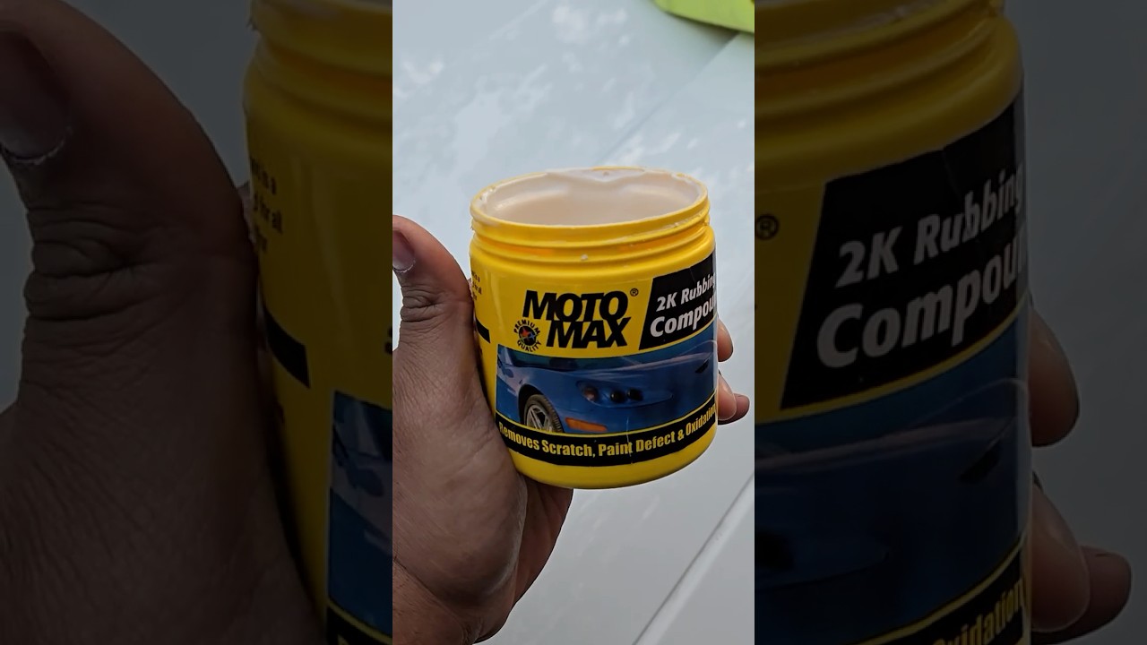 MOTOMAX 2K Rubbing Compound 100g - Removes Scratches & Paint Defects For Cars & Bikes