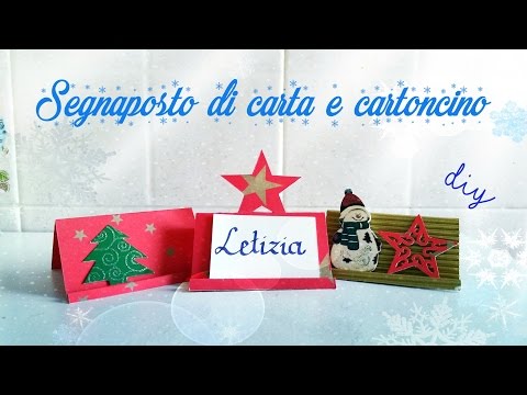 Segnaposto Natalizi Con Cartoncino.Segnaposti Natalizi Fai Da Te Facilissimi Youtube