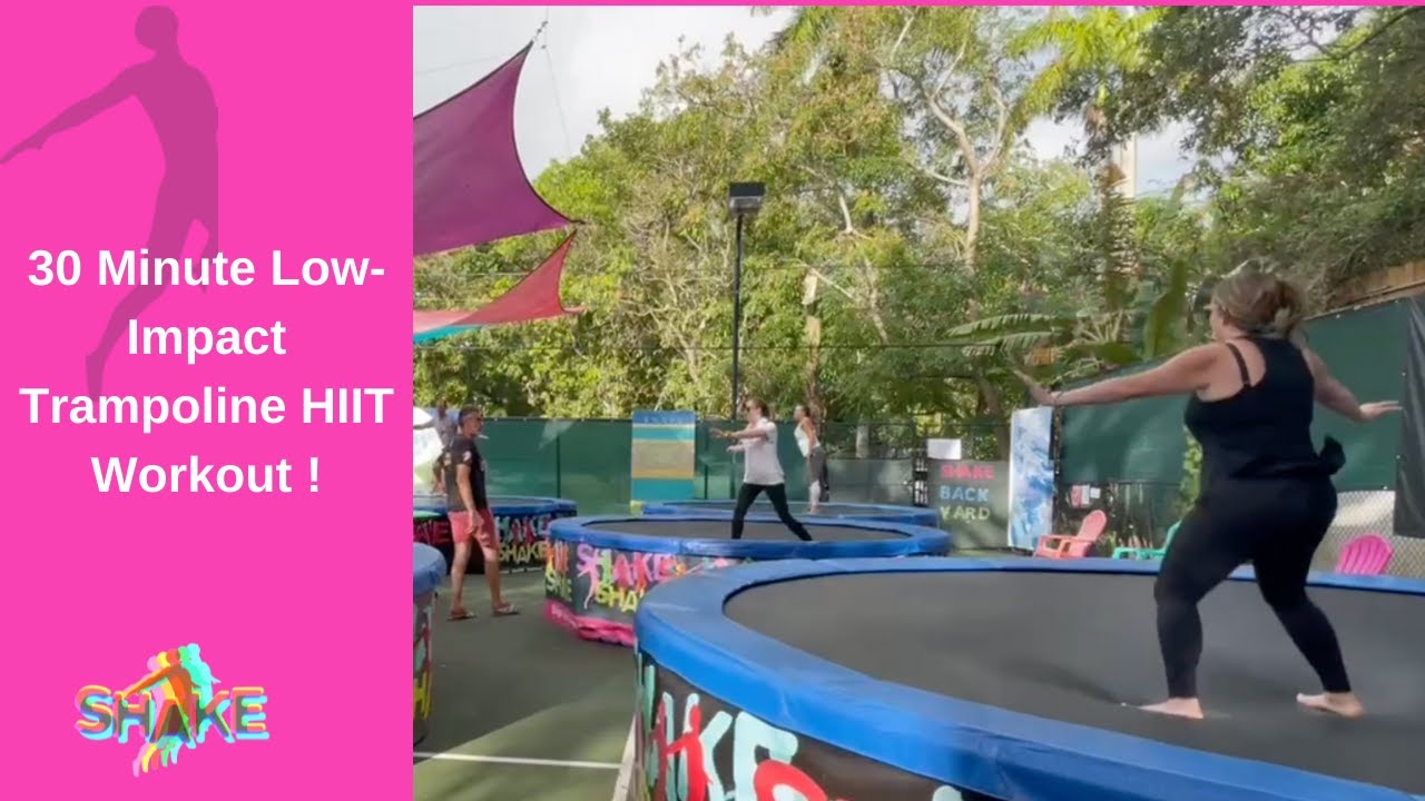 30 Minute LowImpact Trampoline HIIT Workout ! YouTube