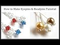 Jewelry Tutorial : How to Make Eyepins & Headpins : Three Types of Wire Wrapping