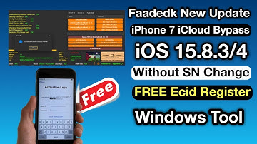 iPhone 7 FREE iCloud Bypass iOS 15.8.3 By HaaFedk iCloud Tool 2025