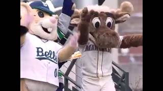 Mariner Moose's Birthday Slip at Seattle's Safeco Field - 4-15-18