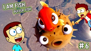Puffer Fish Escape in Dancing Club - I Am Fish #6 | Shiva and Kanzo Gameplay