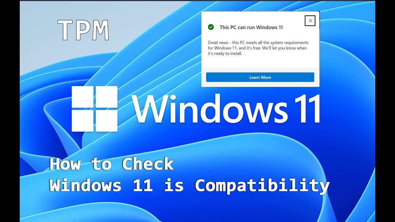 How To Check Tmp Compatibility Installed Windows 11 And Check Pc Health