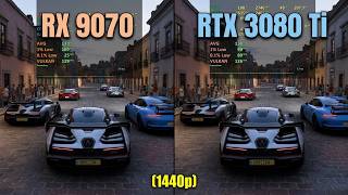 RX 9070 vs RTX 3080 Ti
RX 9070 non x versus RTX 3080ti - Which is Worth buying now?
Room temp - 28 deg
1440p resolution
Apr 2026 driver
PC SPECS:
● CPU: 14th gen i5 14600kf stock speed
● Cooler: Core II Liquid Cooler Master
● GPU 1 : Zotac trinity rtx 3080ti 12gb ddr6x
● GPU 2 : Asrock challenger rx 9070 16gb ddr6
● RAM: Gskill S5 32GB (2x16G)DDR5 6000MHZ 36 36 36 76
● MOTHERBOARD : MSI Z690A DDR5
● SATA M2: Sandisk 2TB 500Mbps
● NVMe M.2 SSD : WD SN580 1TB NVME 4.0
● Case: COOLER MASTER Elite 681
● Power Supply: DeepCool 850W GOLD
● OS: Windows 11 Pro ver. 25H2
● Recorded: MSI AFTER BURNER & Radeon Relive RX 9070 vs RTX 3080 Ti
