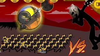 99 Golden Archers vs The Final Boss right // Stick War Legacy screenshot 4