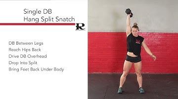 Single DB Hang Split Snatch