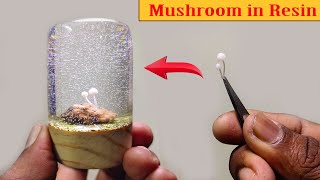  Mushroom in Resin | Diy mushroom Diorama | Mushroom craft | Epoxy Resin