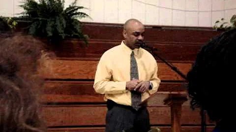 Harold Sheffield speaks at the Good News Prison Mi...