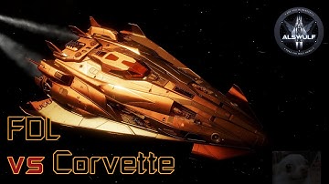 Elite Dangerous | FDL vs Corvette (CMDR Squirkel)