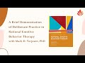 Rational Emotive Behavior Therapy - DP Demo with Mark Terjesen, PhD