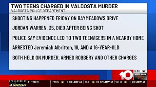 2 teens arrested after allegedly robbing & killing a man, Valdosta Police say