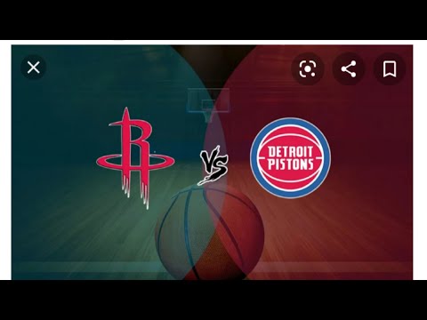 NBA2K20 HOUSTON ROCKETS VERSUS DETROIT PISTONS 1ST HALF SEASON