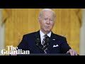 Joe Biden addresses the US after Russia invades Ukraine – watch live