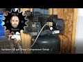 Sanborn 60 gal Shop Air Compressor Setup