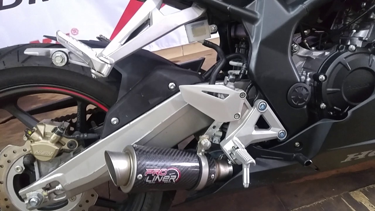 Suara Proliner Carbon Short Slip On Underbelly Di Honda CBR250RR