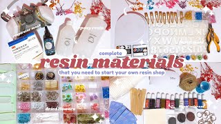 resin materials you need to start your own resin art shop // romellowy