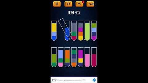 Water Sort Puzzle - Color Liquid Sorting Game Level 455 Solution