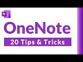 Top 20 Microsoft OneNote Tips and Tricks 2021 | How to use OneNote effectively & be more organized