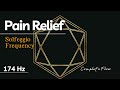 174 Hz Healing Frequency | PAIN RELIEF & Deep Foundation *Hexagon Stability Visual