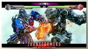 Optimus Prime vs Galvatron with Healthbars
