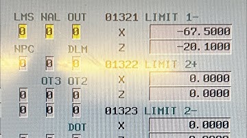 FANUC 0i-TD: How to change axis negative soft limit. Parameter #01321 LIMIT 1-