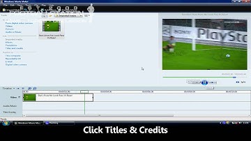 Credits with Video Player  - Windows Movie Maker Tutorials