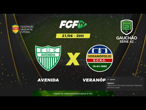 FGFTV - GAUCHÃO SÉRIE A2 - Avenida x Veranópolis - 21/06/2022