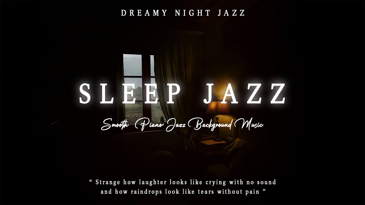 Night Jazz Piano | Soft Rain Sounds & Warm Room Ambience for Peaceful Sleep 🌧️🌧️