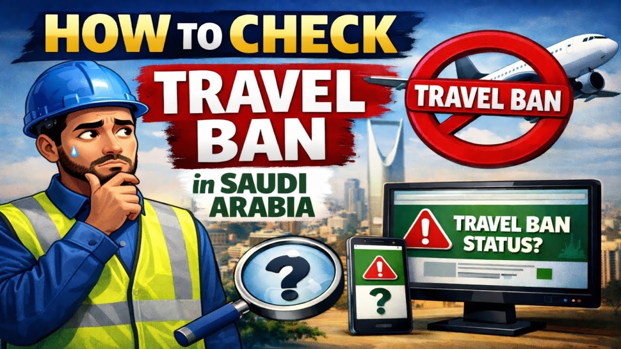 How to check travel ban in saudi arabia | Matloob check karne ka tarika