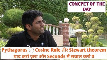 Stewart theorem of Angle Bisector ! Concept of the day || COD || By  Abhinay Sharma