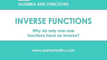 Functions » 6.1 Inverse Functions » Key Facts (A-Level Maths)
