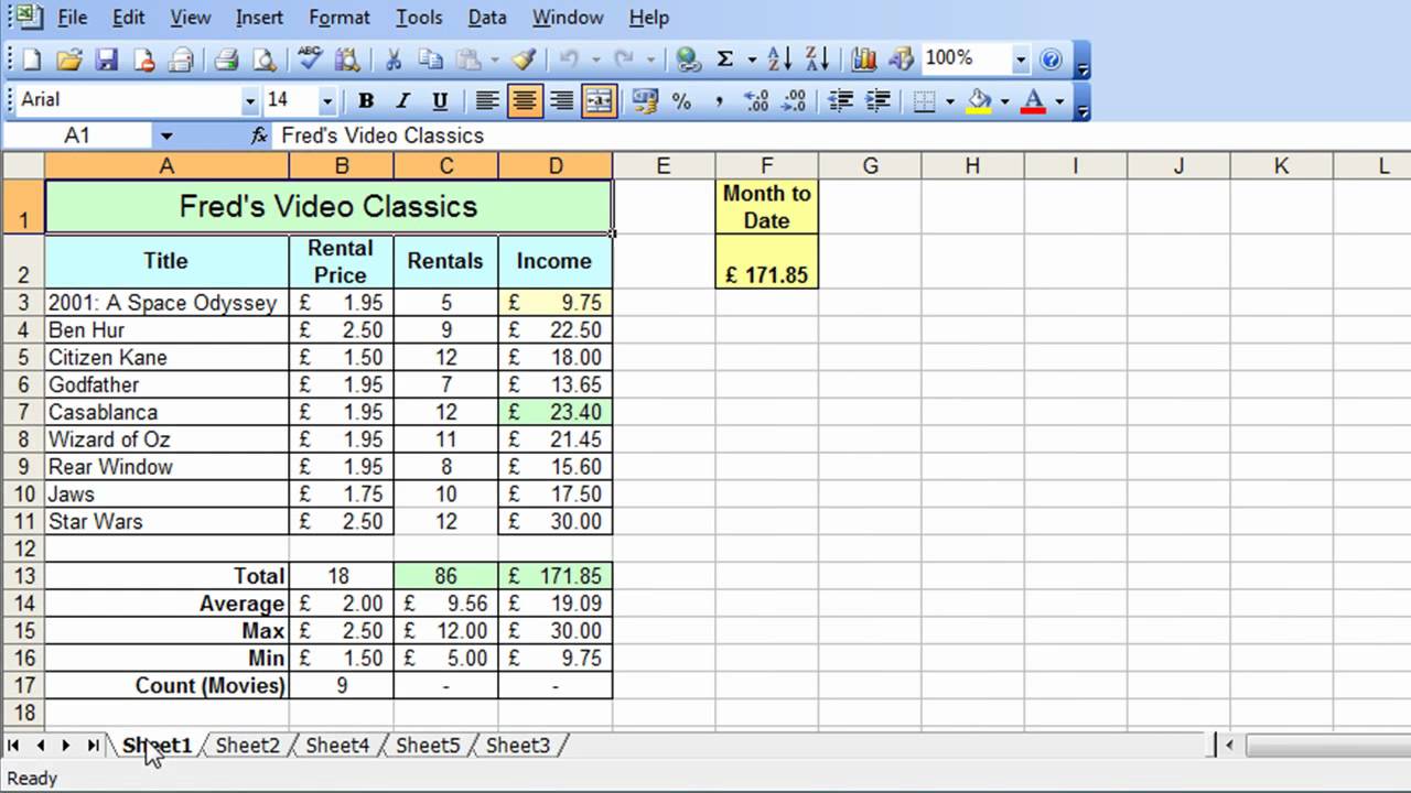 Microsoft Excel Tutorial for Beginners #31 - Worksheets Pt.1 - Multiple