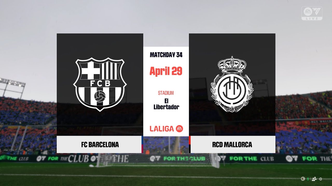 FC 25 | Barcelona 0 - 2 RCD Mallorca | LaLiga EA Sports - MD 34 - 27/28 ...