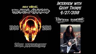 Interview with Geoff Thorpe of Vicious Rumors 4-27-2018