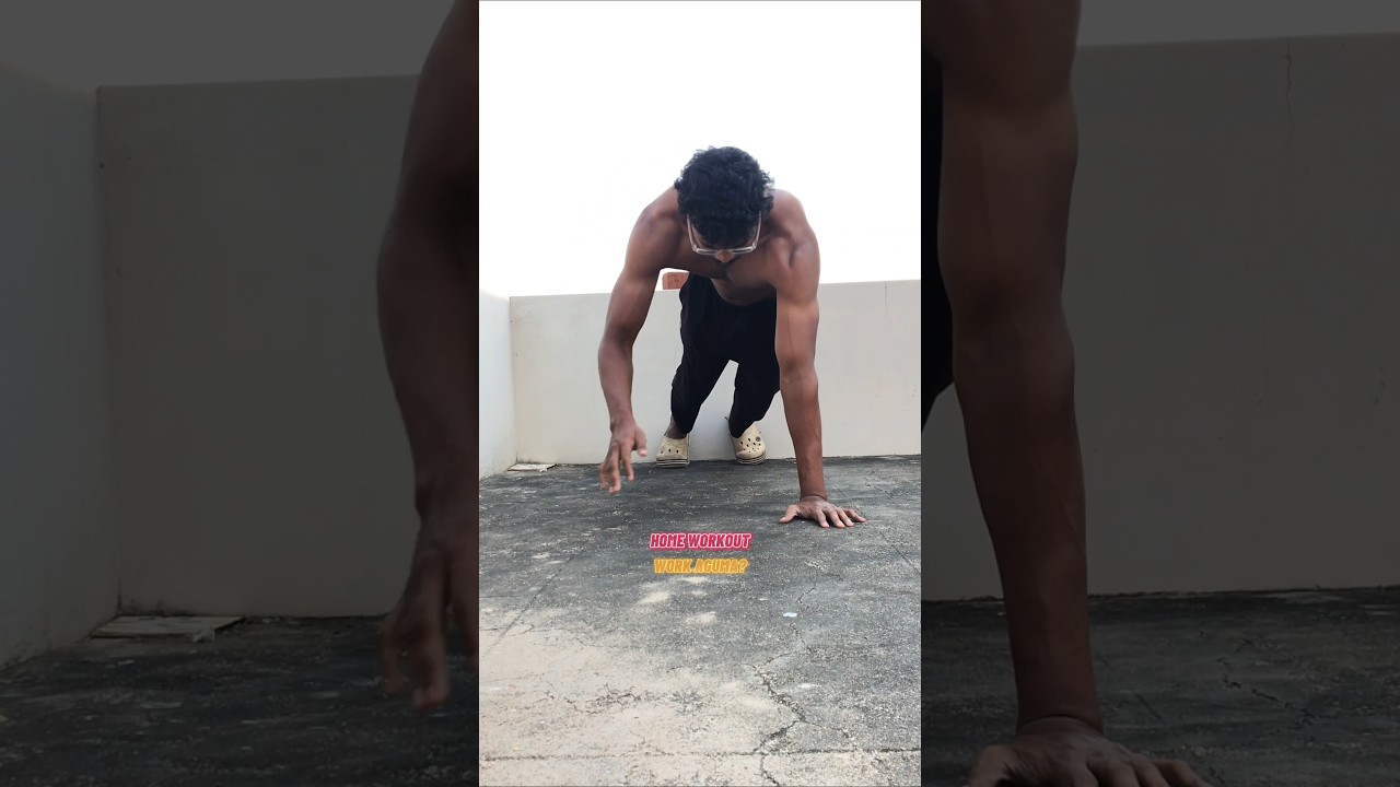 Home workout 🔥 work aguma?  #tamil #gym #calisthenics #fitness #weightloss #weightgain #homeworkout