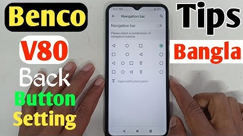How To Benco V80 Back Button Setting✅Lava Benco V80 Navigation Bar-(Uzzol Technology)