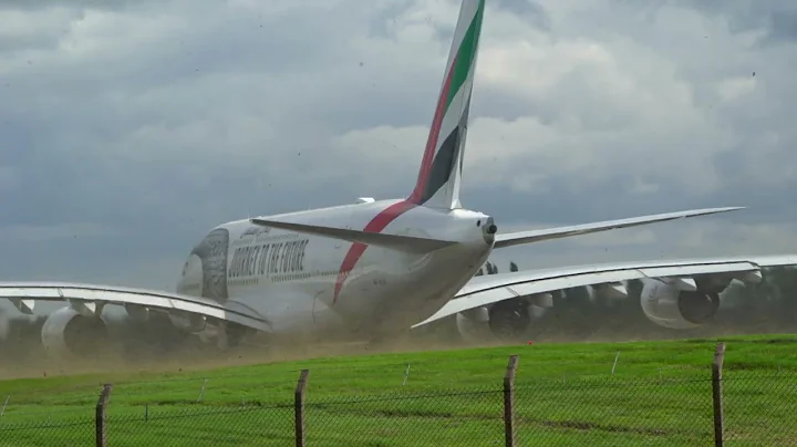 Emirates Airbus A380 Aborted Takeoff at Birmingham Airport | 23.07.2023
